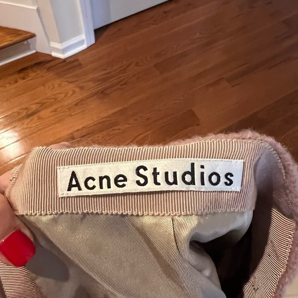 Acne Nude Pink Alpaca Skirt View 2